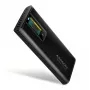 AXAGON EEM2-SD2B Carcasa externa 10Gbps M.2 NVMe/SATA SSD con indicador LED, USB-C, Negro