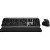 Logitech Master Series MX Keys S Combo for Mac - Conjunto inalámbrico de teclado y ratón - Tamaño completo - Retroiluminación - AZERTY Francés - Space Gray (920-012841)