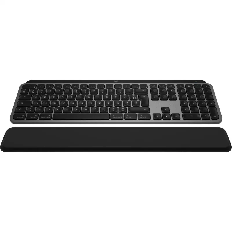 Logitech Master Series MX Keys S Combo for Mac - Conjunto inalámbrico de teclado y ratón - Tamaño completo - Retroiluminación - AZERTY Francés - Space Gray (920-012841)