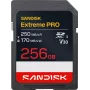 SanDisk Extreme PRO SDXC 256 GB UHS-I V30 tarjeta de memoria - Hasta 250 MB/s lectura, 170 MB/s escritura