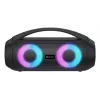 Denver BTG-618 altavoz Bluetooth portátil para fiestas 200W con luces LED, negro