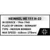 COBI Heinkel HE 111 H-22 con bomba volante V1 set de bloques de construcción 927 piezas
