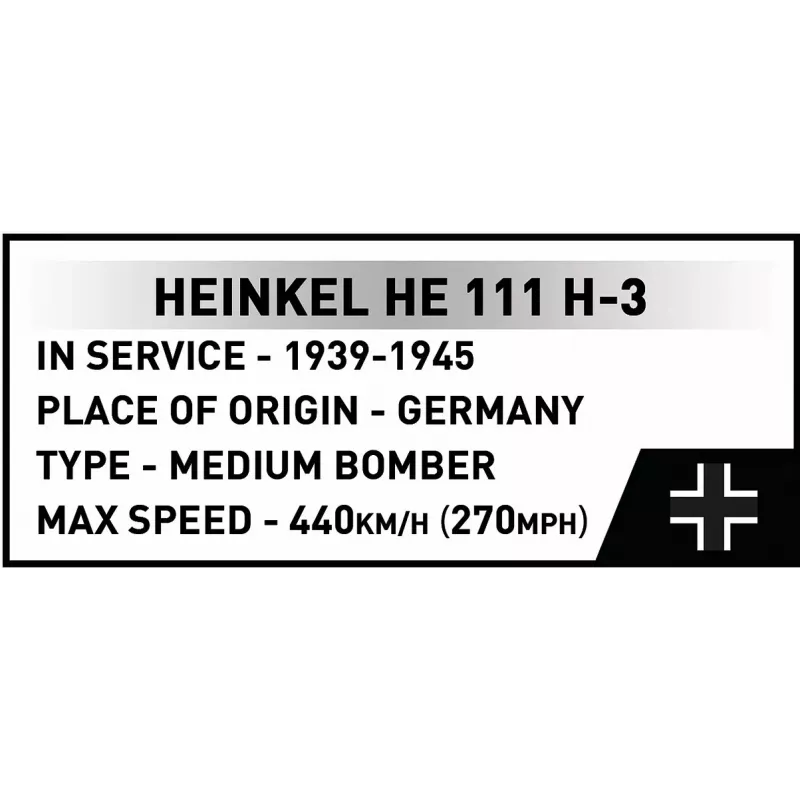 COBI bloques de construcción Heinkel HE 111 H-3 788 piezas