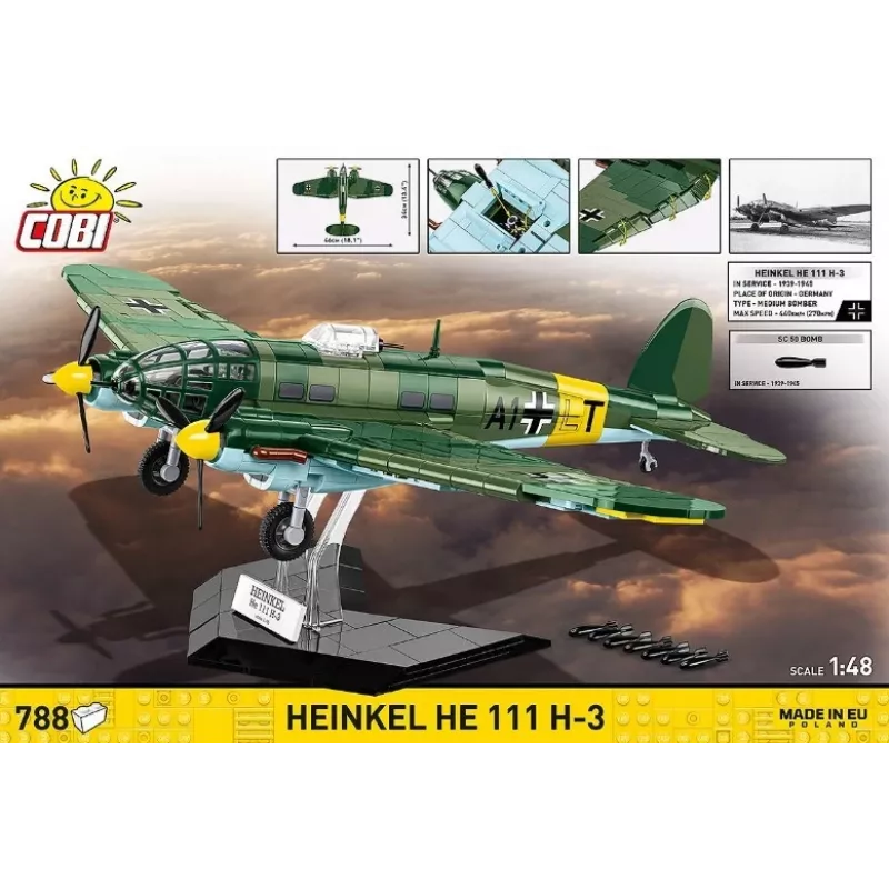 COBI bloques de construcción Heinkel HE 111 H-3 788 piezas
