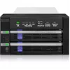 ICY BOX FatCage 2x 2.5/3.5 SATA HDD/SSD RAID 1 en bahía de 5.25 negro/plata