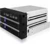 ICY BOX FatCage 2x 2.5/3.5 SATA HDD/SSD RAID 1 en bahía de 5.25 negro/plata