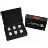 Thermal Grizzly DeltaMate racor giratorio - 90°, níquel mate, pack de 6