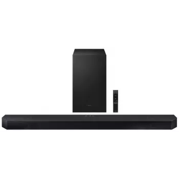 Barra de sonido Samsung HW-Q600H 3.1.2 canales con subwoofer inalámbrico, Dolby Atmos, DTS:X, Bluetooth, Negro