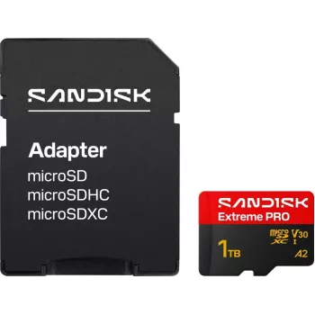 SanDisk Extreme PRO microSDXC 1TB UHS-I V30 A2 Tarjeta de memoria + adaptador SD