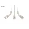 DIGITUS CAT 6A F-FTP Cable de parcheo en ángulo, cobre, 2 m, gris, 10 uds.