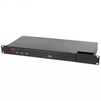 APC KVM1116R Conmutador KVM - 1 usuario local, 16 puertos, VGA, USB, montaje en rack 1U