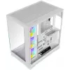Krux Atron Caja de PC semitorre blanca con cristal templado