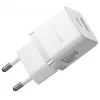 Baseus Palm 20W cargador de pared USB-C + USB-A, blanco