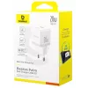 Baseus Palm 20W cargador de pared USB-C + USB-A, blanco