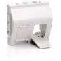 EQUIP Insertos modulares franceses para placa de 2 puertos Keystone 45x45mm blanco puro RAL9010