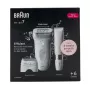 Braun Silk-épil 7 7-441 Depiladora - Plata/Blanco - 40 pinzas - MicroGrip - 0,5 mm - Recargable - Batería integrada