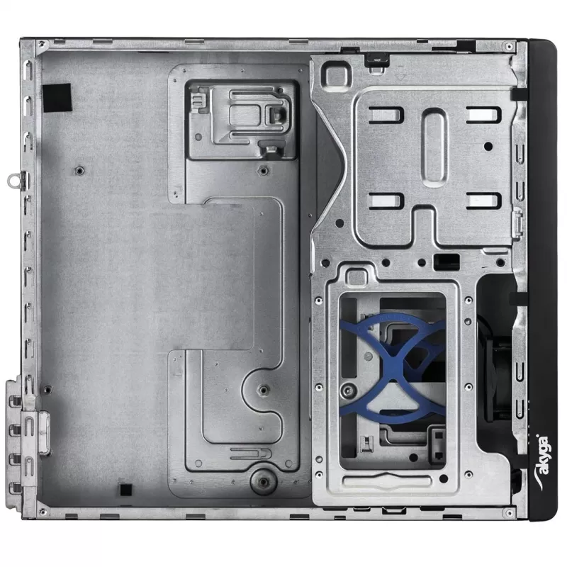 Akyga AK-502-02BK Caja de PC SFF, Micro-ATX / Mini-ITX, 2x USB 3.0, sin fuente de alimentación, negra