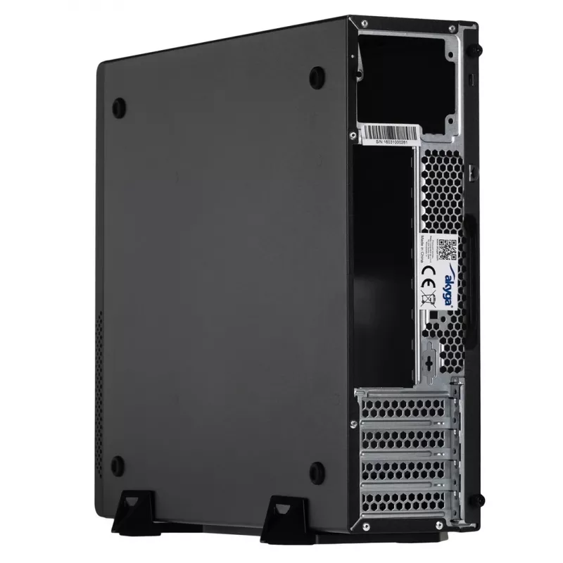 Akyga AK-502-02BK Caja de PC SFF, Micro-ATX / Mini-ITX, 2x USB 3.0, sin fuente de alimentación, negra