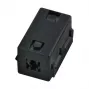 EFB Elektronik Núcleo de ferrita 6,5 mm negro cuadrado