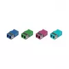 EFB Elektronik Acoplador de fibra óptica LC dúplex monomodo, sin brida, azul, casquillo cerámico (53515.1)