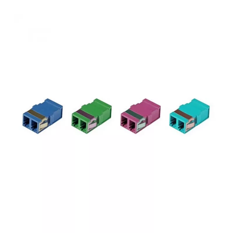 EFB Elektronik Acoplador de fibra óptica LC dúplex monomodo, sin brida, azul, casquillo cerámico (53515.1)