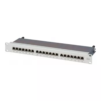 EFB Elektronik Panel de parcheo 19 inch 1U 24 puertos, sin equipar, gris (RAL 7035)