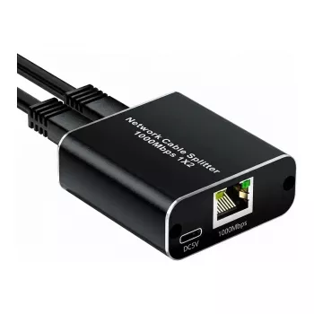 ALLNET ALL-NS1003 Switch de red Gigabit Ethernet de 3 puertos no gestionado, sin ventilador, carcasa metálica
