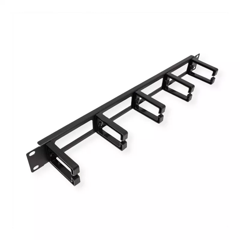 VALUE Embelecedor frontal de 19 pulgadas, 5 pasacables tipo C, pasacables, negro