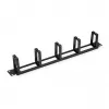 VALUE Embelecedor frontal de 19 pulgadas, 5 pasacables tipo C, pasacables, negro