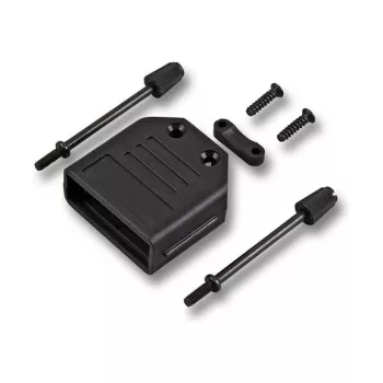 EFB Elektronik Tapa abatible negra 9 polos D-SUB
