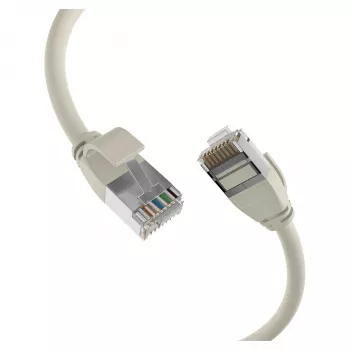 EFB Elektronik Cable de conexión RJ45 Cat.6A U/FTP TPE 4mm Ultraflex gris 2m