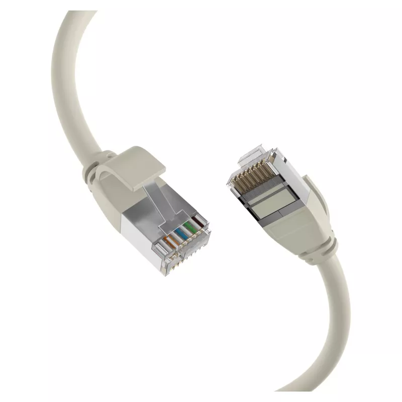 EFB Elektronik Cable de conexión RJ45 Cat.6A U/FTP TPE 4mm Ultraflex gris 2m