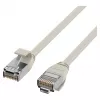 EFB Elektronik Cable de conexión RJ45 Cat.6A U/FTP TPE 4mm Ultraflex gris 2m