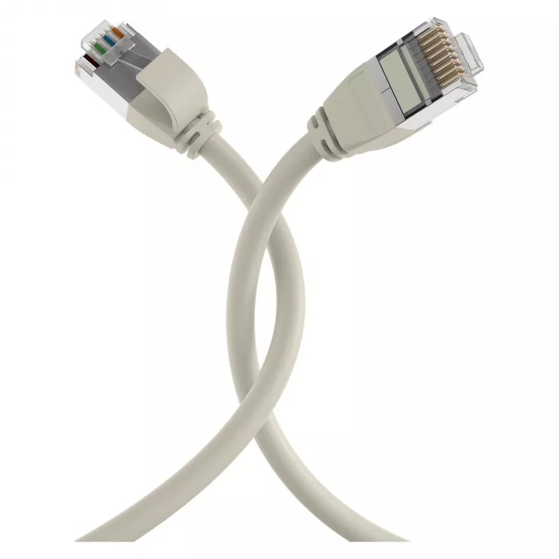 EFB Elektronik Cable de conexión RJ45 Cat.6A U/FTP TPE 4mm Ultraflex gris 2m