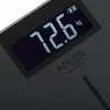 Adler AD 8194s Báscula de baño digital, blanca, estampado de rayas, capacidad 180 kg