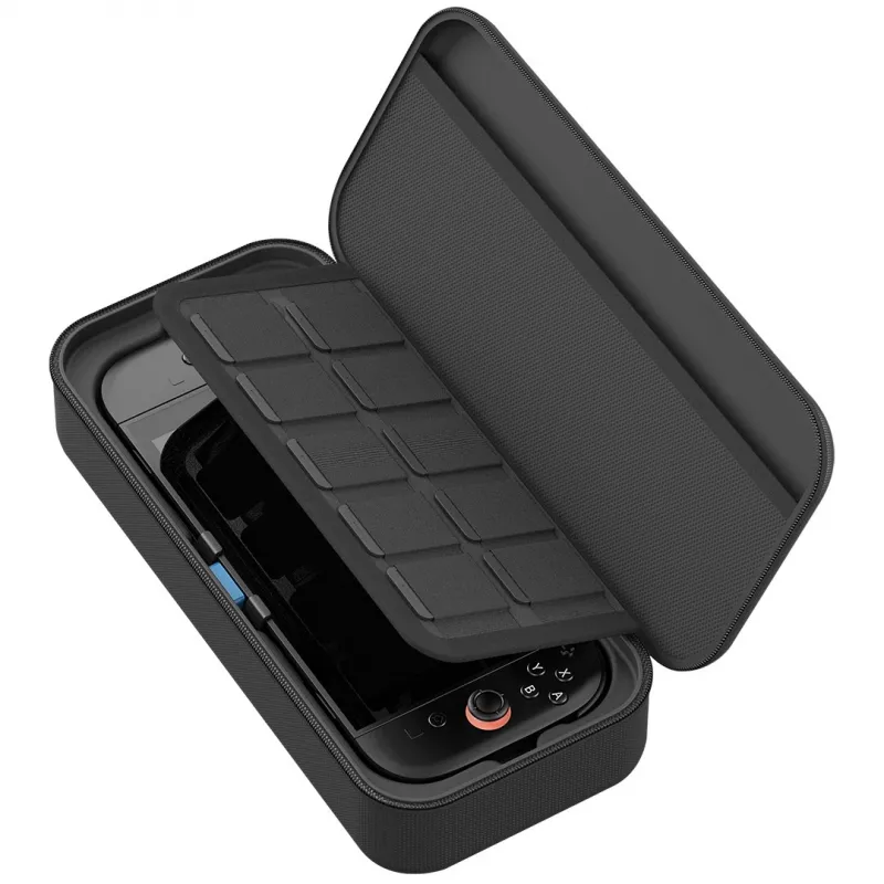 Venom Charging Case para Nintendo Switch 2 - Funda rígida de transporte con batería externa de 10.000 mAh, Negro