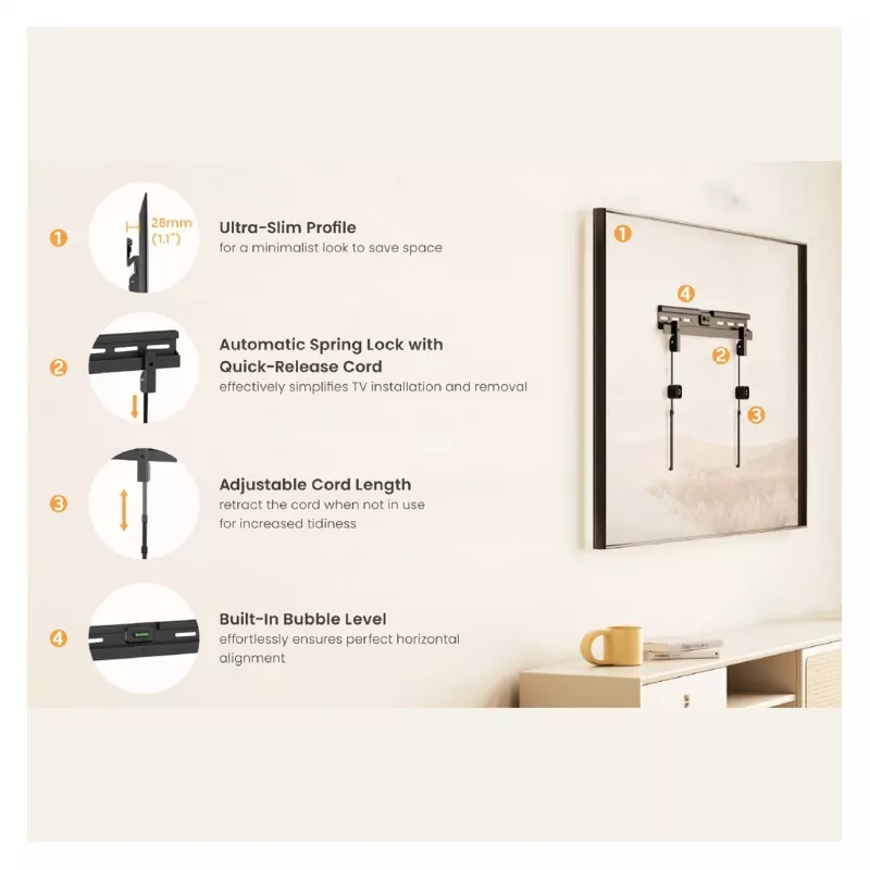 Equip Soporte de pared para TV de 37-86