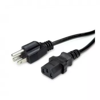 VALUE Cable de alimentación IEC 60320 C13 a NEMA 5-15 (M) 125 V - 1,8 m - Negro