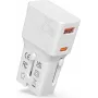 VALUE Cargador de viaje USB, EU/UK/US, 2x USB (A+C), 25W