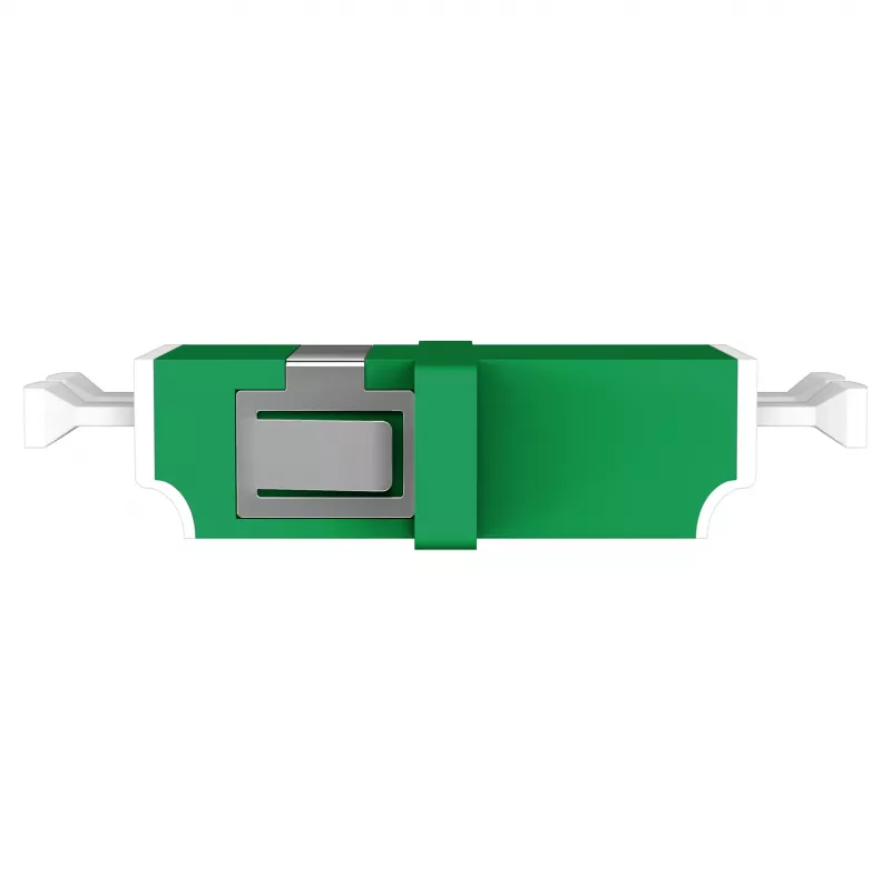 EFB Elektronik 53343.32 acoplador de fibra óptica LC/APC Dúplex, OS2 monomodo, verde, con obturador