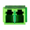 EFB Elektronik 53519.2 acoplador de fibra óptica LC/APC Dúplex, monomodo, verde
