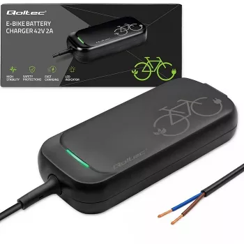 Qoltec Cargador para E-Bike 36V 42V 2A sin conector