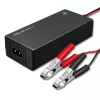 Qoltec 52665 Cargador de batería automático para baterías AGM GEL STD, 24V 2A 48W, indicador LED, cable 1,8m