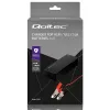 Qoltec 52665 Cargador de batería automático para baterías AGM GEL STD, 24V 2A 48W, indicador LED, cable 1,8m