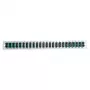 EFB Elektronik Panel frontal montado con 24 x acoplador SC Dúplex OM3 Vertical, Negro