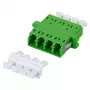 EFB Elektronik 53353.32 acoplador de fibra óptica LC/APC Quad, OS2 monomodo, verde, con obturador