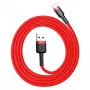 Baseus CALKLF-C09 Cable USB-A a Lightning 2 m Rojo