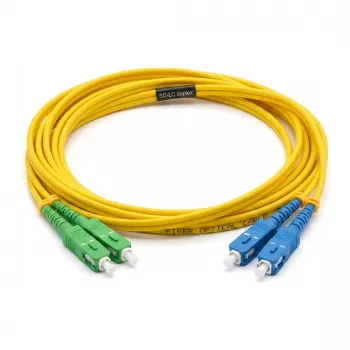 EFB-ELEKTRONIK Cable de parcheo de fibra óptica LC/APC a LC/UPC Monomodo OS2 9/125µm 5m Amarillo