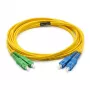 EFB-ELEKTRONIK Cable de parcheo de fibra óptica LC/APC a LC/UPC Monomodo OS2 9/125µm 5m Amarillo