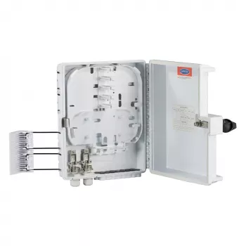 EFB-ELEKTRONIK FTTH-BOX-OUT-1 Caja de distribución FTTH IP65 para 32 fibras, 16 adaptadores, Exterior